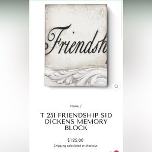 Sid Dickens Friendship tile